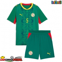 Camisa de Futebol Senegal Idrissa Gueye #5 Equipamento Secundário Infantil Mundo 2026 Manga Curta (+ Calças curtas)